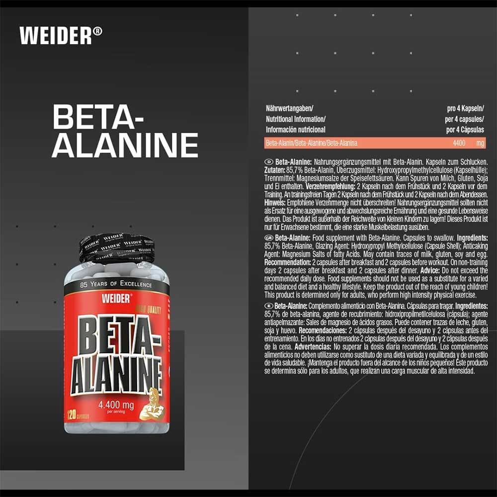 Beta Alanine 120 Caps