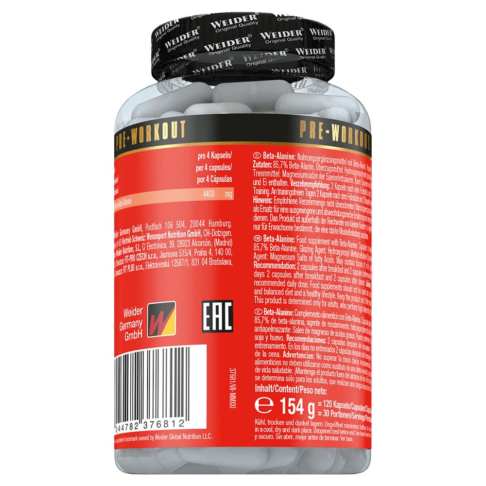 Beta Alanine 120 Caps